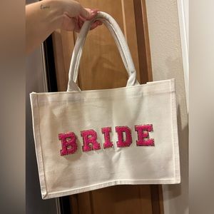 Canvas BRIDE tote bag